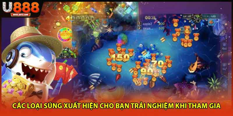 Các loại súng xuất hiện cho bạn trải nghiệm khi tham gia